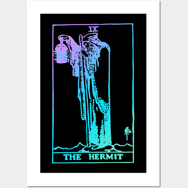 The Hermit Tarot Card Wall Art by srojas26